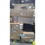 Pallet- 12V Bumper Car XL, Avalon Water Cooler, Thomson Freezer, Seville Classics, used safes, Rolli