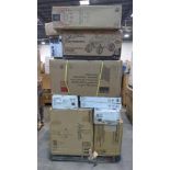 Pallet- Shark Rotator, Play center, Spiderman ride on toy, twinkling Present tower, Abbyson Recliner