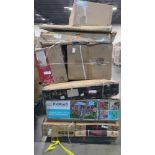 Pallet- Kidkraft grill & chill, Christmas tree, Lifetime storage 5 shelf, alpine flocked trees, Ninj