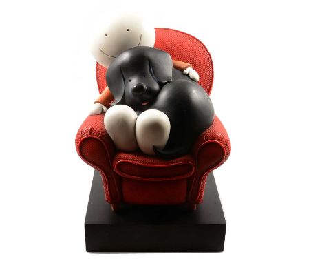 Doug Hyde, Two's Company, a cold cast porcelain sculpture, ltd ed 229/295, with CoA, height 26.5cm.Condition report:Excellent