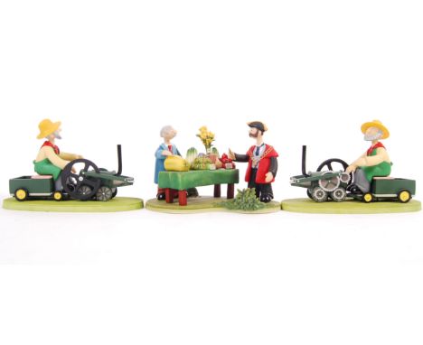 An original Robert Harrop Designs Ltd The Camberwick Green Collection figurines to include; 2x Mr Bilton On The Model Steam E