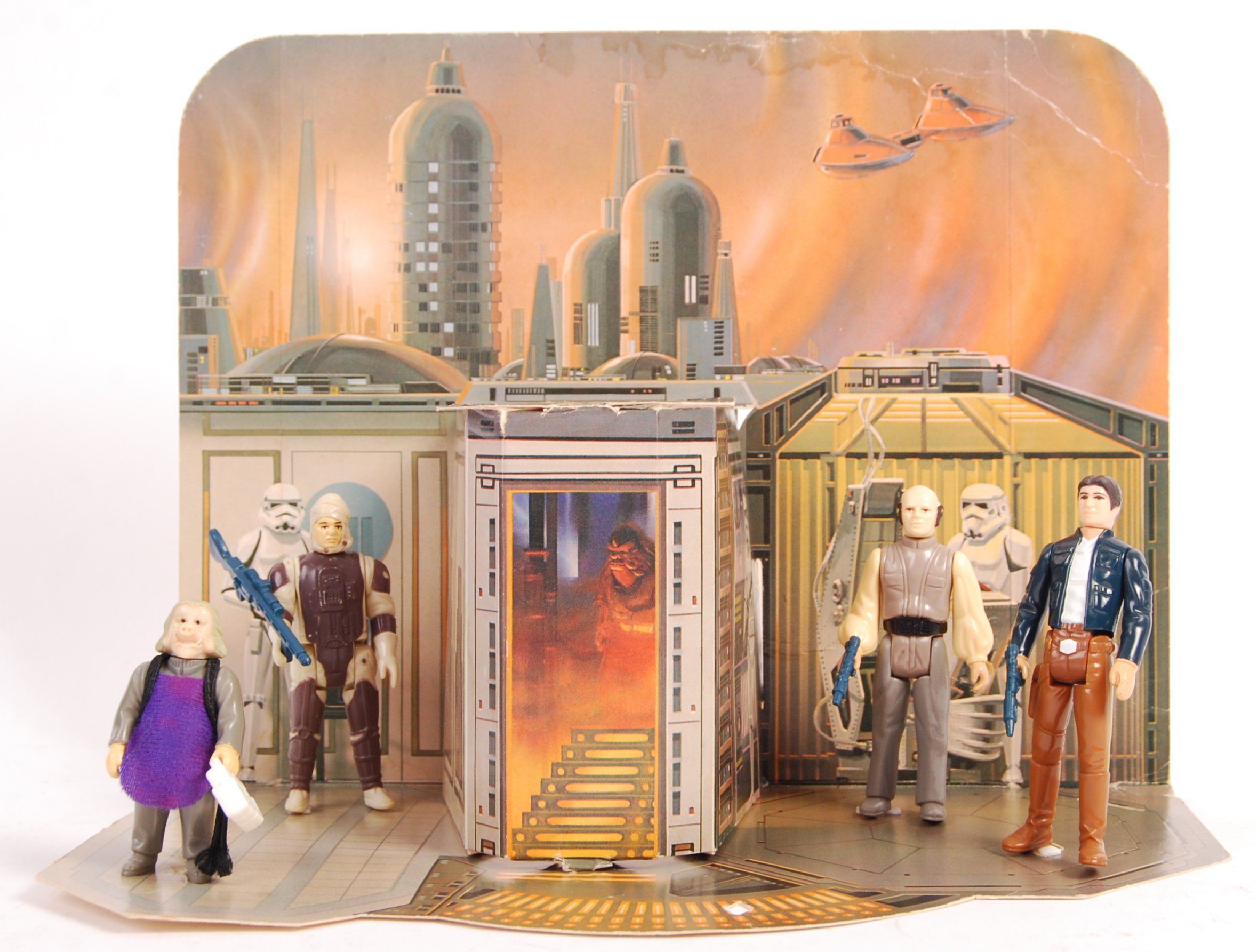 A rare vintage Kenner made Star Wars ' Cloud City Playset ' action