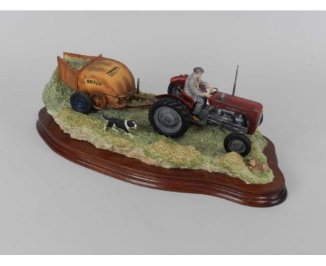 Border Fine Arts 'Hay Turning' (Massey Ferguson Tractor and Wuffler), model No. JH110 by Ray Ayres, limited edition of 1122/1