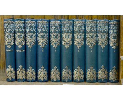 BOOKS. THE DIARY OF SAMUEL PEPYS, 10 VOLS