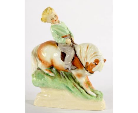 A ROYAL WORCESTER FIGURE OF HAPPY DAYS, MODELLED BY F. G. DOUGHTY, 19CM H, PRINTED MARK