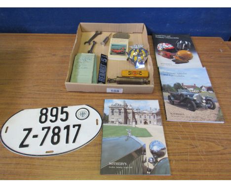 Sale Item:    BOX SELECTION AUTOMOBILIA   Vat Status:   No Vat   Buyers Premium:  This lot is subject to a Buyers Premium of