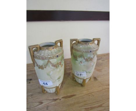  Sale Item:    PAIR NORITAKE VASES (AF)   Vat Status:   No Vat   Buyers Premium:  This lot is subject to a Buyers Premium of 