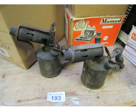  Sale Item:    2 BRASS BLOW TORCHES (AF)   Vat Status:   No Vat   Buyers Premium:  This lot is subject to a Buyers Premium of