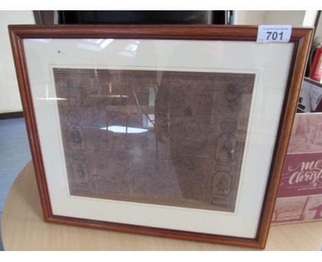  Sale Item:    FRAMED MAP - THE KINGDOM OF SCOTLAND  Vat Status:   No Vat   Buyers Premium:  This lot is subject to a Buyers 