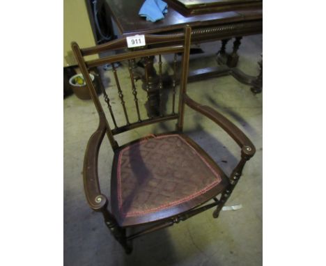  Sale Item:    INLAID CHAIR   Vat Status:   No Vat   Buyers Premium:  This lot is subject to a Buyers Premium of 15% + Vat @ 