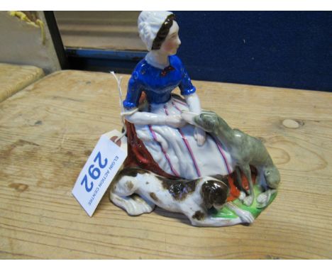 Sale Item:    CONTINENTAL PORCELAIN FIGURE(AF)   Vat Status:   No Vat   Buyers Premium:  This lot is subject to a Buyers Pre