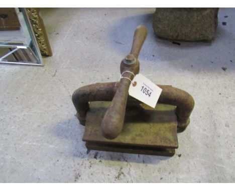  Sale Item:    CAST IRON BOOK PRESS (AF)   Vat Status:   No Vat   Buyers Premium:  This lot is subject to a Buyers Premium of