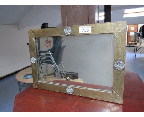  Sale Item:    BRASS MIRROR (AF)   Vat Status:   No Vat   Buyers Premium:  This lot is subject to a Buyers Premium of 15% + V