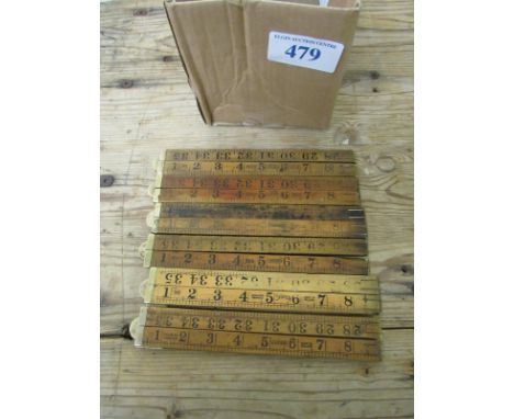  Sale Item:    BOX 6 MEASURING STICKS   Vat Status:   No Vat   Buyers Premium:  This lot is subject to a Buyers Premium of 15