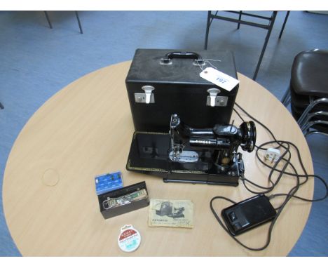  Sale Item:    SINGER 222K SEWING MACHINE   Vat Status:   No Vat   Buyers Premium:  This lot is subject to a Buyers Premium o