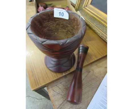  Sale Item:    WOODEN PESTLE & MORTAR   Vat Status:   No Vat   Buyers Premium:  This lot is subject to a Buyers Premium of 15