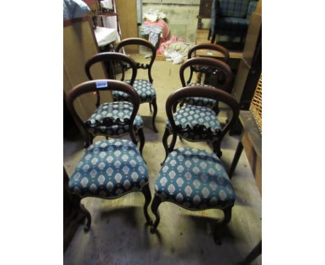  Sale Item:    6 CABRIOLE LEG DINING CHAIRS(AF)   Vat Status:   No Vat   Buyers Premium:  This lot is subject to a Buyers Pre