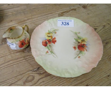  Sale Item:    NAUTILUS POTTERY PLATE & JUG   Vat Status:   No Vat   Buyers Premium:  This lot is subject to a Buyers Premium