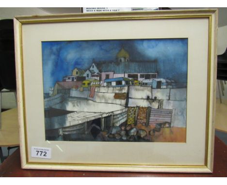  Sale Item:    PICTURE HARBOUR & CARAVANS BY JOHN MITCHELL  Vat Status:   No Vat   Buyers Premium:  This lot is subject to a 