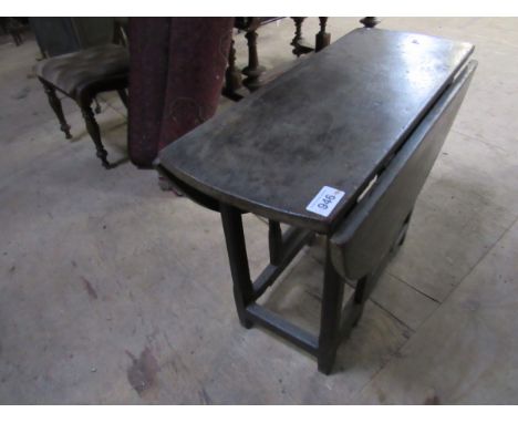  Sale Item:    OAK DROP LEAF TABLE   Vat Status:   No Vat   Buyers Premium:  This lot is subject to a Buyers Premium of 15% +