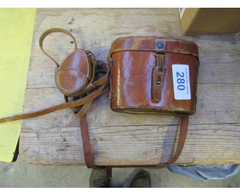  Sale Item:    CASED BINOCULARS & COMPASS (AF)   Vat Status:   No Vat   Buyers Premium:  This lot is subject to a Buyers Prem