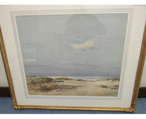  Sale Item:    DAVID WEST W C PAINTING BEACH AT LOSSIEMOUTH  Vat Status:   No Vat   Buyers Premium:  This lot is subject to a