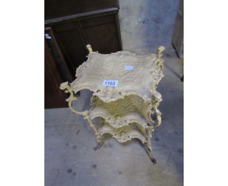  Sale Item:    METAL 3 TIER WHAT NOT   Vat Status:   No Vat   Buyers Premium:  This lot is subject to a Buyers Premium of 15%