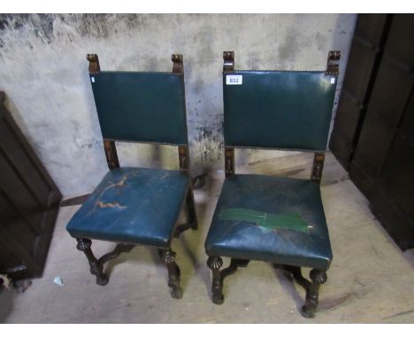  Sale Item:    2 OAK HALL CHAIRS (AF)   Vat Status:   No Vat   Buyers Premium:  This lot is subject to a Buyers Premium of 15