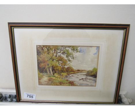  Sale Item:    W C PAINTING RIVER SCENE BY P PATERSON  Vat Status:   No Vat   Buyers Premium:  This lot is subject to a Buyer