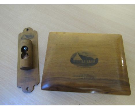  Sale Item:    2 PCS ROBERT BURNS MAUCHLINEWARE (AF)  Vat Status:   No Vat   Buyers Premium:  This lot is subject to a Buyers