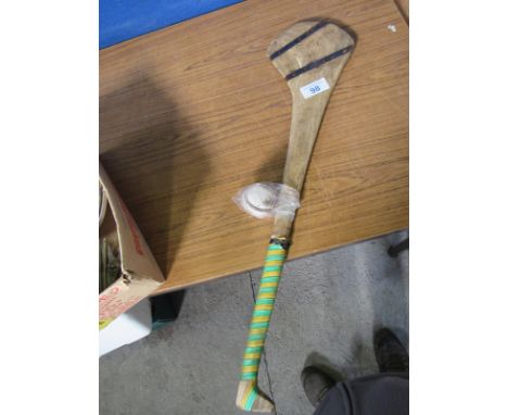  Sale Item:    IRISH HURLING STICK & BALL (AF)   Vat Status:   No Vat   Buyers Premium:  This lot is subject to a Buyers Prem