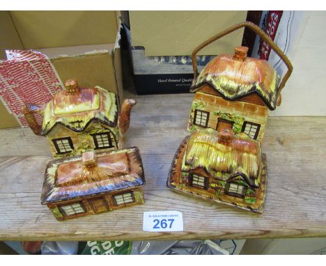  Sale Item:    4 PCS COTTAGE WARE CHINA (AF)   Vat Status:   No Vat   Buyers Premium:  This lot is subject to a Buyers Premiu
