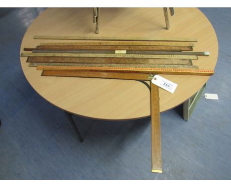  Sale Item:    VARIOUS BOX WOOD YARDSTICKS (AF)   Vat Status:   No Vat   Buyers Premium:  This lot is subject to a Buyers Pre