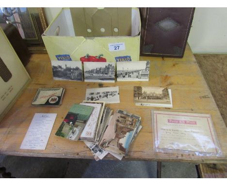  Sale Item:    BOX POSTCARD ALBUM POSTCARDS RIFLE CERTIFICATE & MEDAL (AF)  Vat Status:   No Vat   Buyers Premium:  This lot 