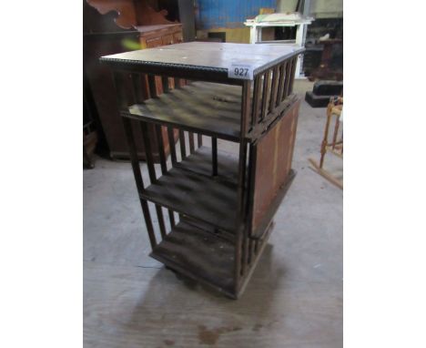  Sale Item:    OAK REVOLVING BOOKCASE (AF)   Vat Status:   No Vat   Buyers Premium:  This lot is subject to a Buyers Premium 