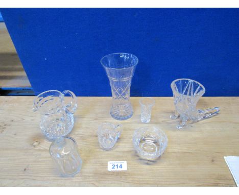  Sale Item:    CRYSTAL JUGS VASES ETC   Vat Status:   No Vat   Buyers Premium:  This lot is subject to a Buyers Premium of 15
