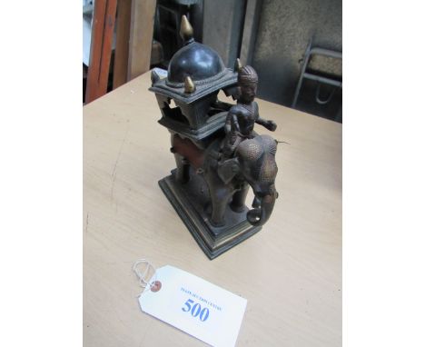  Sale Item:    INDIAN CAST METAL ELEPHANT   Vat Status:   No Vat   Buyers Premium:  This lot is subject to a Buyers Premium o