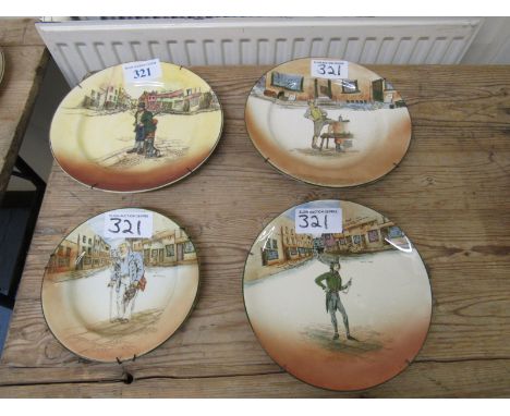  Sale Item:    4 ROYAL DOULTON DICKENS WARE PLATES (1AF)  Vat Status:   No Vat   Buyers Premium:  This lot is subject to a Bu