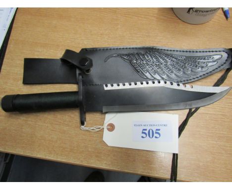  Sale Item:    LARGE HUNTING KNIFE   Vat Status:   No Vat   Buyers Premium:  This lot is subject to a Buyers Premium of 15% +
