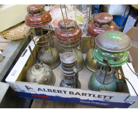  Sale Item:    BOX TILLEY & OTHER LAMPS (AF)   Vat Status:   No Vat   Buyers Premium:  This lot is subject to a Buyers Premiu