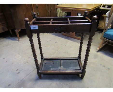  Sale Item:    OAK BROLLEY STAND   Vat Status:   No Vat   Buyers Premium:  This lot is subject to a Buyers Premium of 15% + V