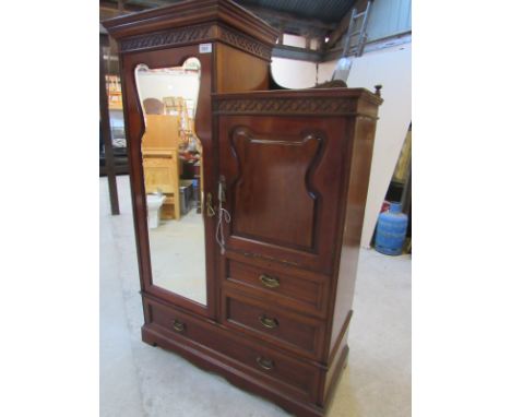  Sale Item:    MAHOGANY WARDROBE   Vat Status:   No Vat   Buyers Premium:  This lot is subject to a Buyers Premium of 15% + V