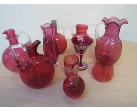  Sale Item:    2 BOXES- 10 PCS CRANBERRY GLASS   Vat Status:   No Vat   Buyers Premium:  This lot is subject to a Buyers Prem