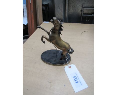  Sale Item:    BRASS REARING HORSE SIGNED P J MENE  Vat Status:   No Vat   Buyers Premium:  This lot is subject to a Buyers P