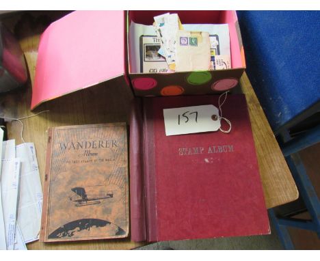  Sale Item:    BOX & 2 ALBUMS STAMPS (AF)   Vat Status:   No Vat   Buyers Premium:  This lot is subject to a Buyers Premium o