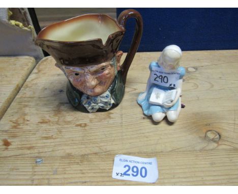  Sale Item:    ROYAL DOULTON ALICE & OLD CHARLEY JUG (AF)  Vat Status:   No Vat   Buyers Premium:  This lot is subject to a B