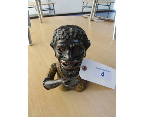  Sale Item:    FIGURAL CAST  METAL MONEY BANK   Vat Status:   No Vat   Buyers Premium:  This lot is subject to a Buyers Premi