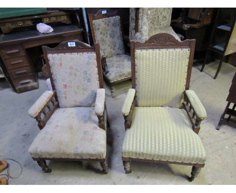  Sale Item:    2 PARLOUR CHAIRS (AF)   Vat Status:   No Vat   Buyers Premium:  This lot is subject to a Buyers Premium of 15%