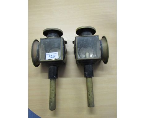  Sale Item:    PAIR CARRIAGE LAMPS (AF)   Vat Status:   No Vat   Buyers Premium:  This lot is subject to a Buyers Premium of 