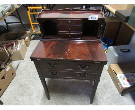  Sale Item:    REPRO MAHOGANY WRITING DESK (AF)   Vat Status:   No Vat   Buyers Premium:  This lot is subject to a Buyers Pre